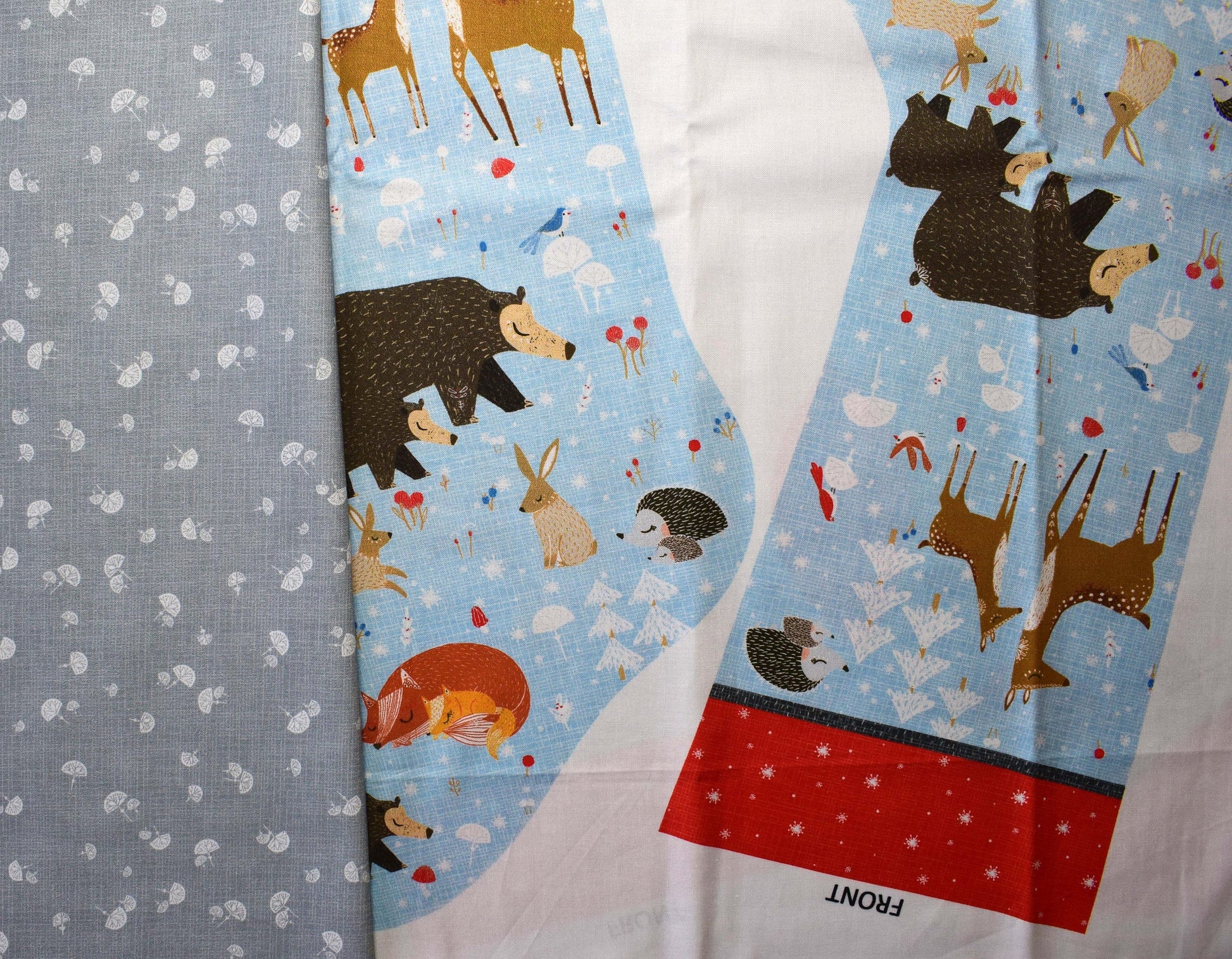 Winterland Christmas stocking kit, Quilting kit, Christmas panel, Christmas fabric The Quilt Sanctuary