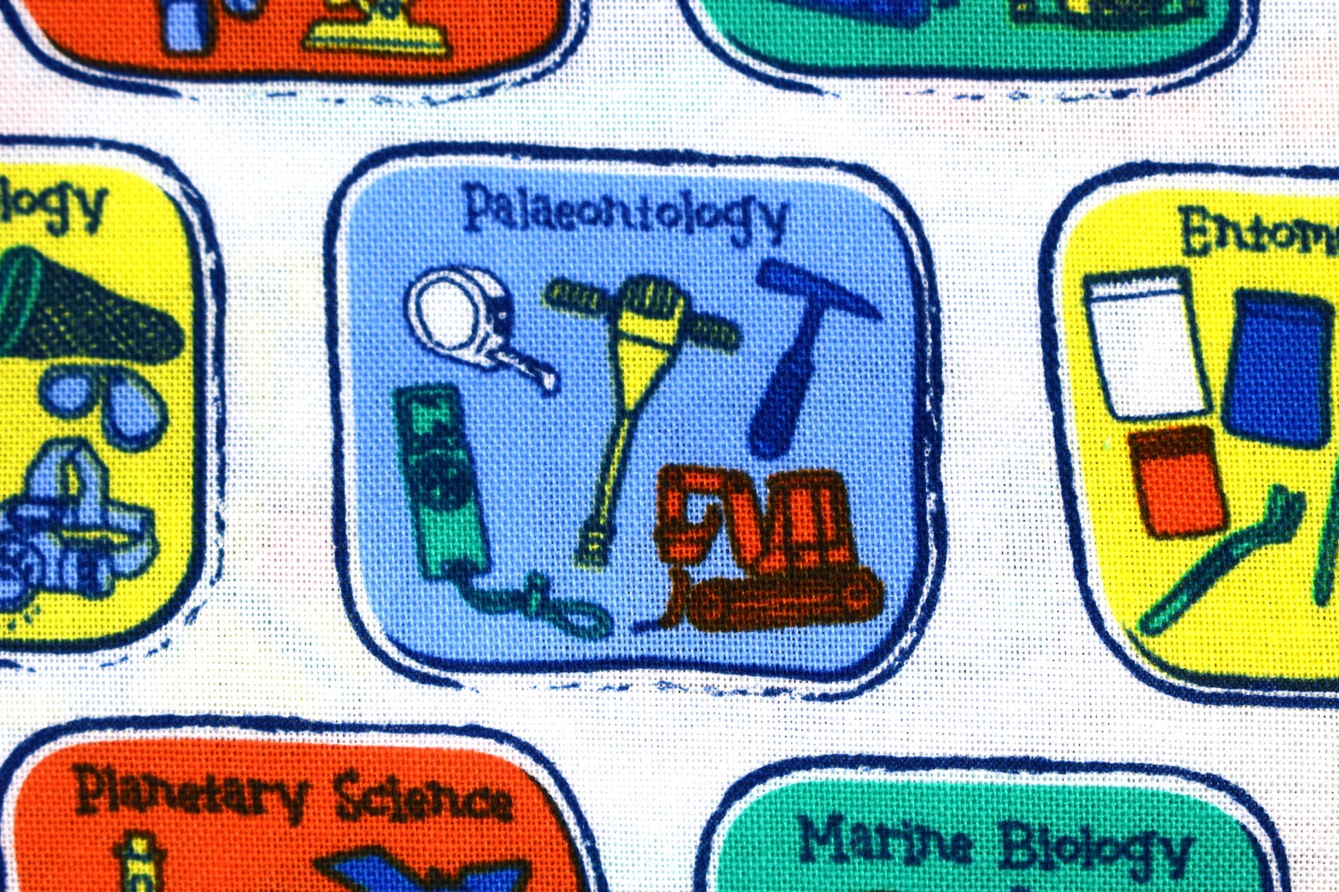 Science Quilting Fabric, Natural History Museum, cotton fabric - Price by the Half Metre The Quilt Sanctuary