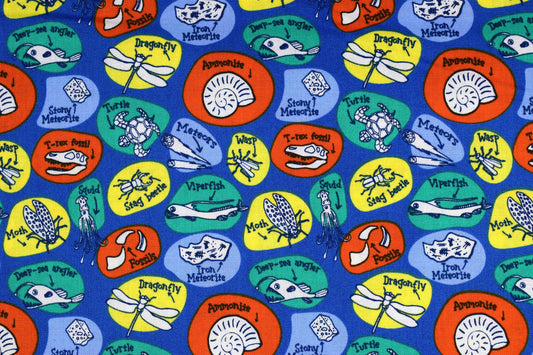 scientific Quilting Fabric, Natural History Museum, cotton fabric - Price by the Half Metre The Quilt Sanctuary