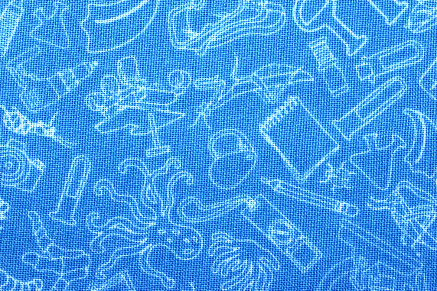 Blue scientific Quilting Fabric, Natural History Museum, cotton fabric - Price by the Half Metre The Quilt Sanctuary