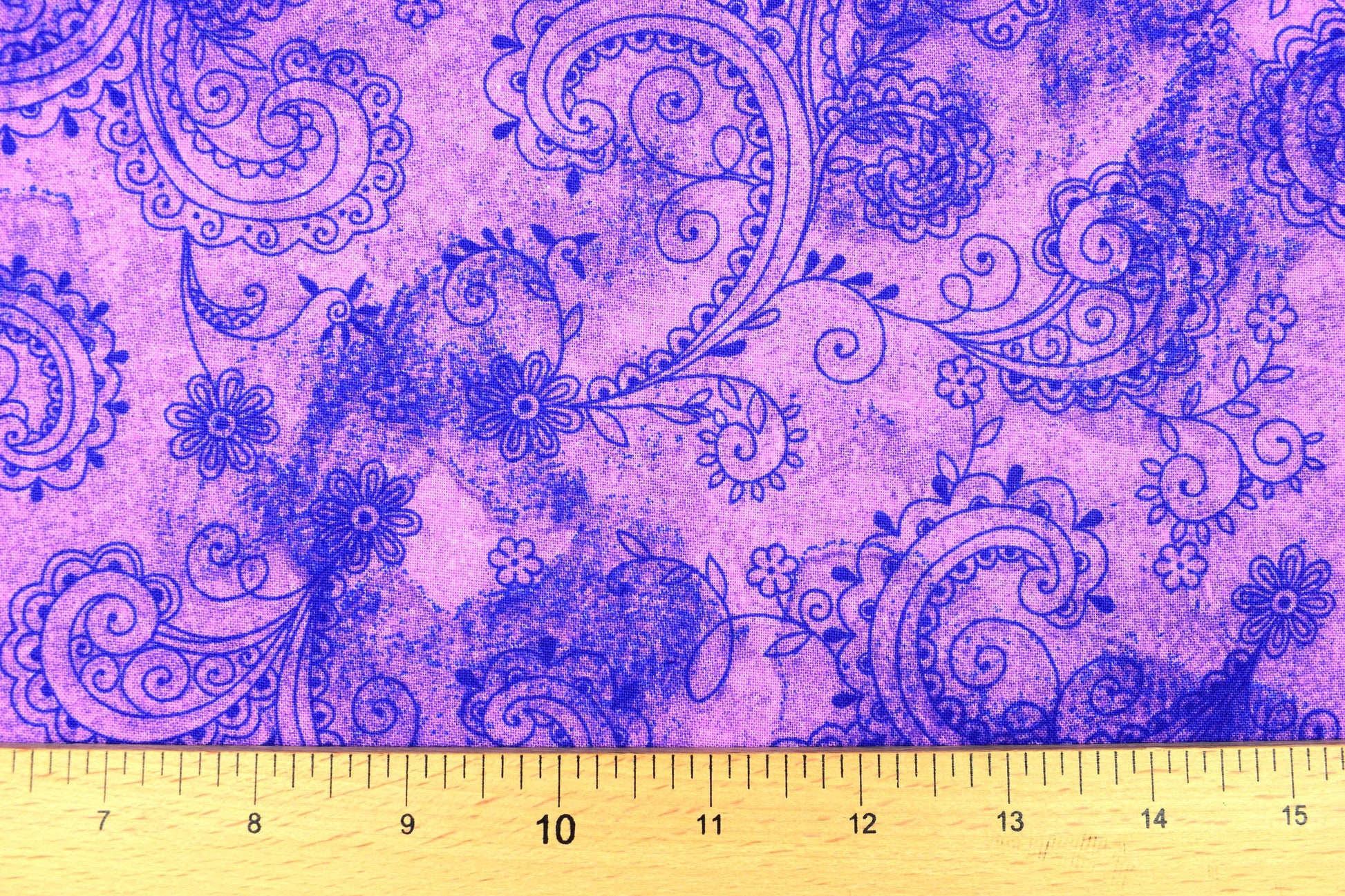 Lilac paisley Extra wide backing fabric, cotton quilting fabric, price per half metre The Quilt Sanctuary