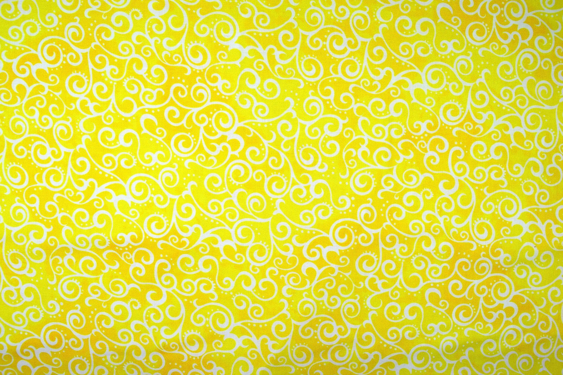 Tonal yellow Extra wide quilt backing fabric, cotton quilting fabric, Ombre Scrolls, price per half metre The Quilt Sanctuary