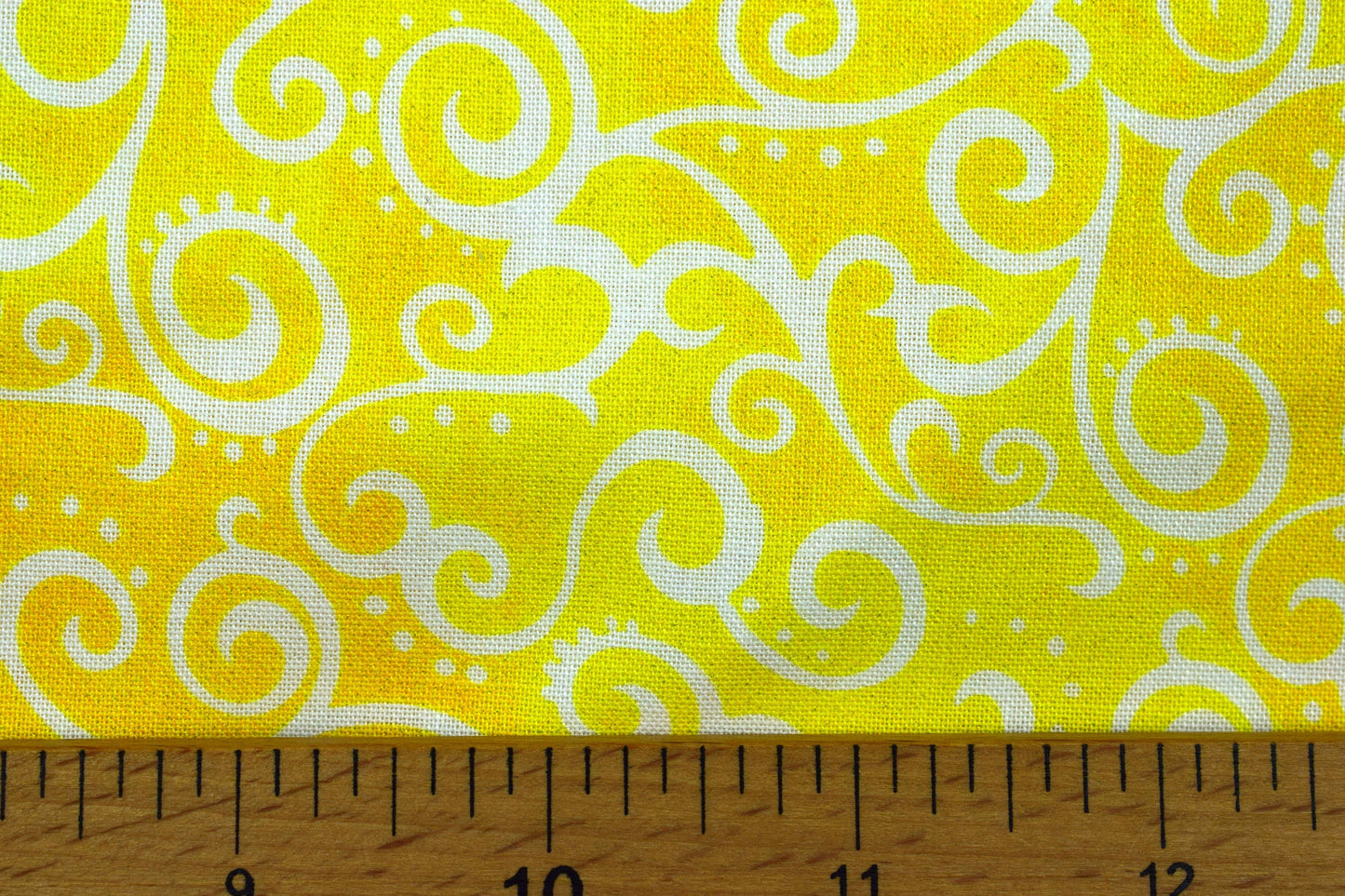 Tonal yellow Extra wide quilt backing fabric, cotton quilting fabric, Ombre Scrolls, price per half metre The Quilt Sanctuary