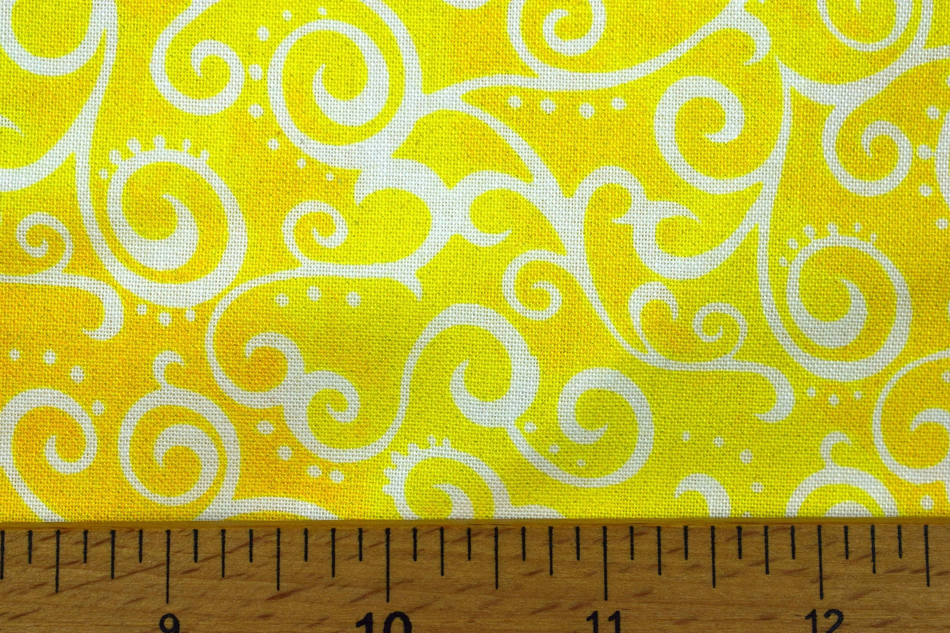 Tonal yellow Extra wide quilt backing fabric, cotton quilting fabric, Ombre Scrolls, price per half metre The Quilt Sanctuary