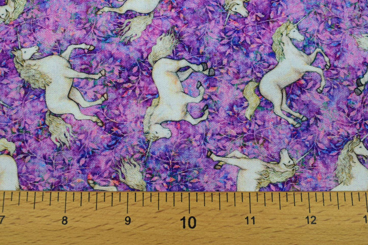Small pink Unicorn fabric, Quilting fabric, cotton fabric, quilting treasures, Mystical, Price by the Half Metre The Quilt Sanctuary