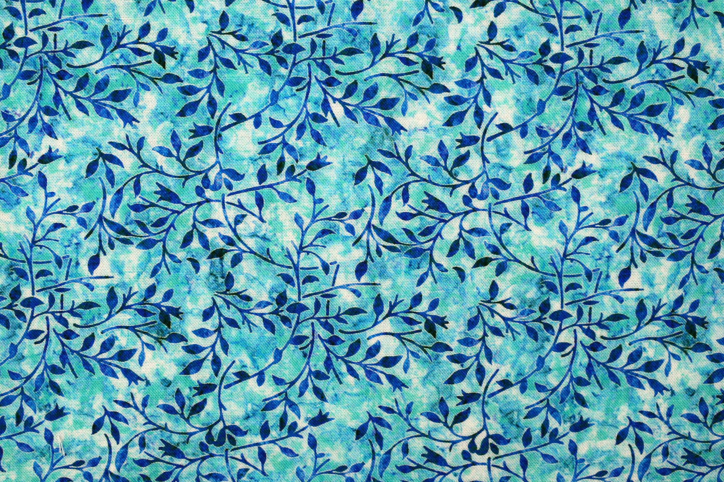 Turquoise Vine fabric, Quilting fabric, cotton fabric, quilting treasures, Mystical, Price by the Half Metre The Quilt Sanctuary