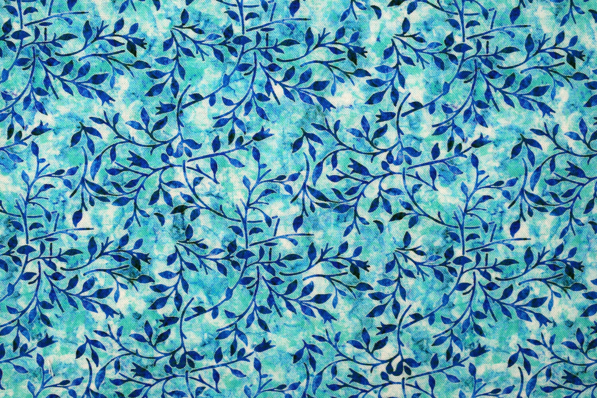 Turquoise Vine fabric, Quilting fabric, cotton fabric, quilting treasures, Mystical, Price by the Half Metre The Quilt Sanctuary