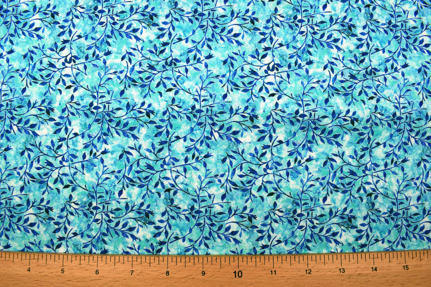 Turquoise Vine fabric, Quilting fabric, cotton fabric, quilting treasures, Mystical, Price by the Half Metre The Quilt Sanctuary