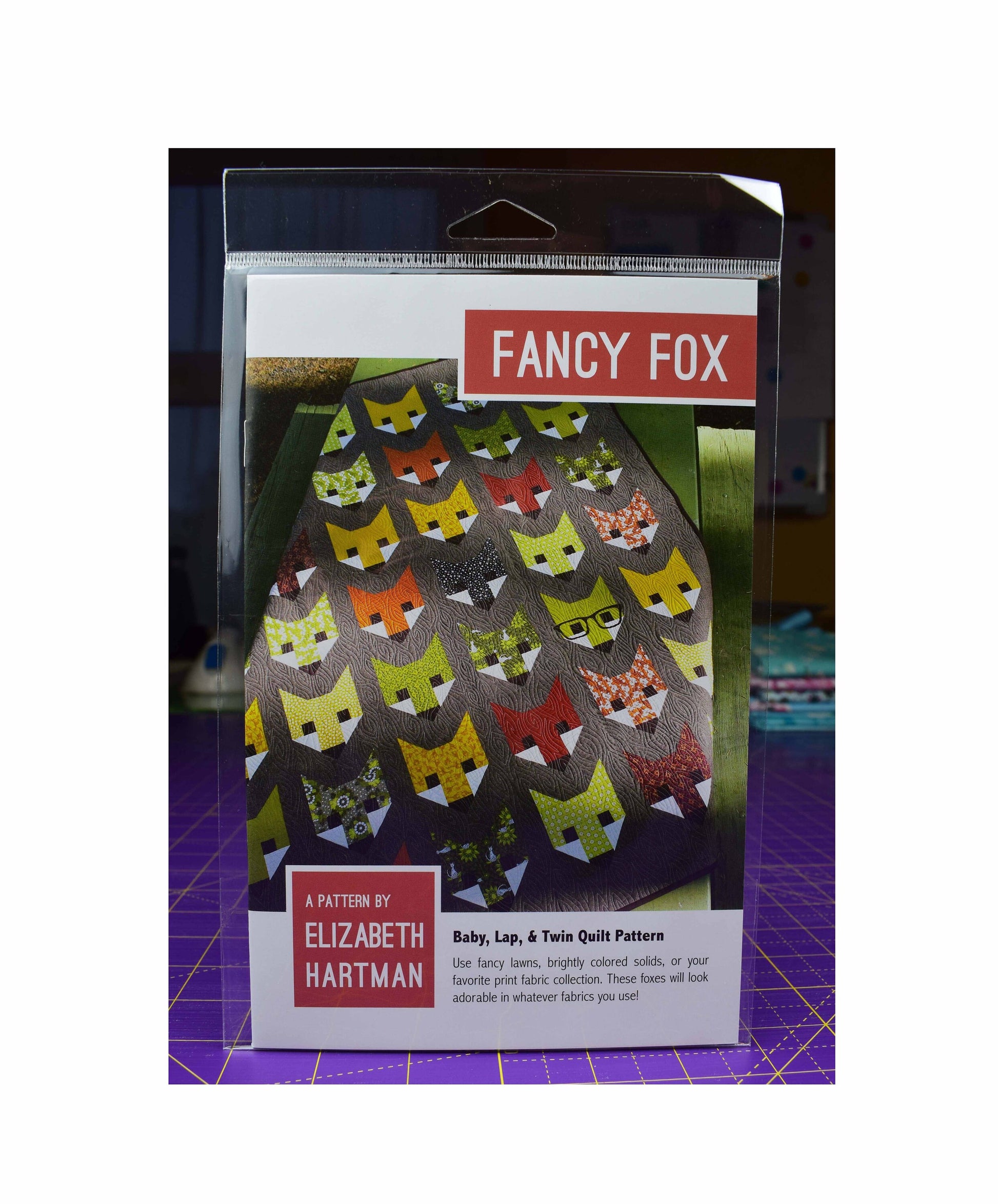 Fancy Fox Quilting pattern by Elizabeth Hartman - PATTERN ONLY The Quilt Sanctuary