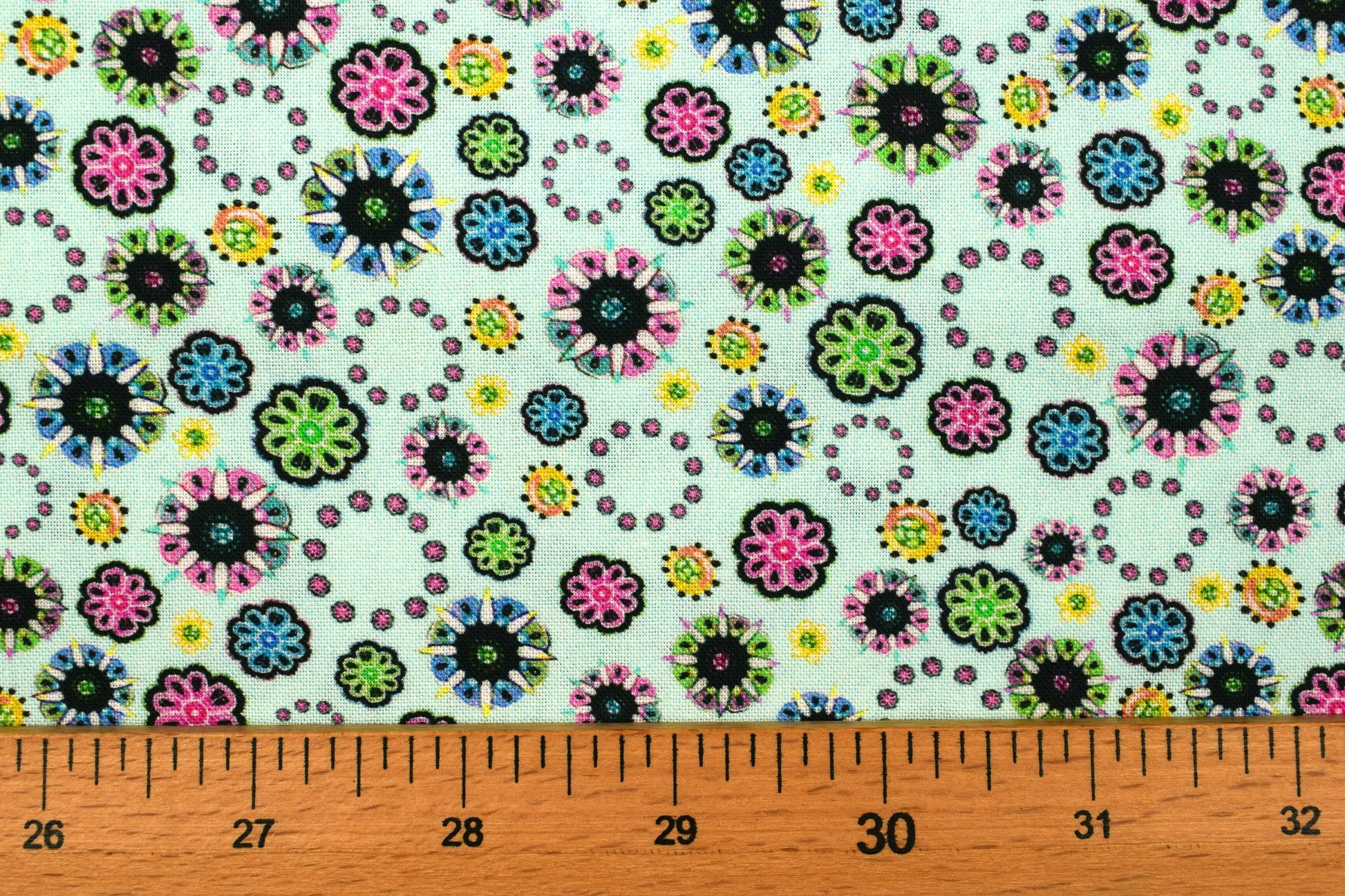 Floral medallion fabric, Quilting fabric, cotton fabric, quilting treasures, Fancy Flamingo, Price by the Half Metre The Quilt Sanctuary