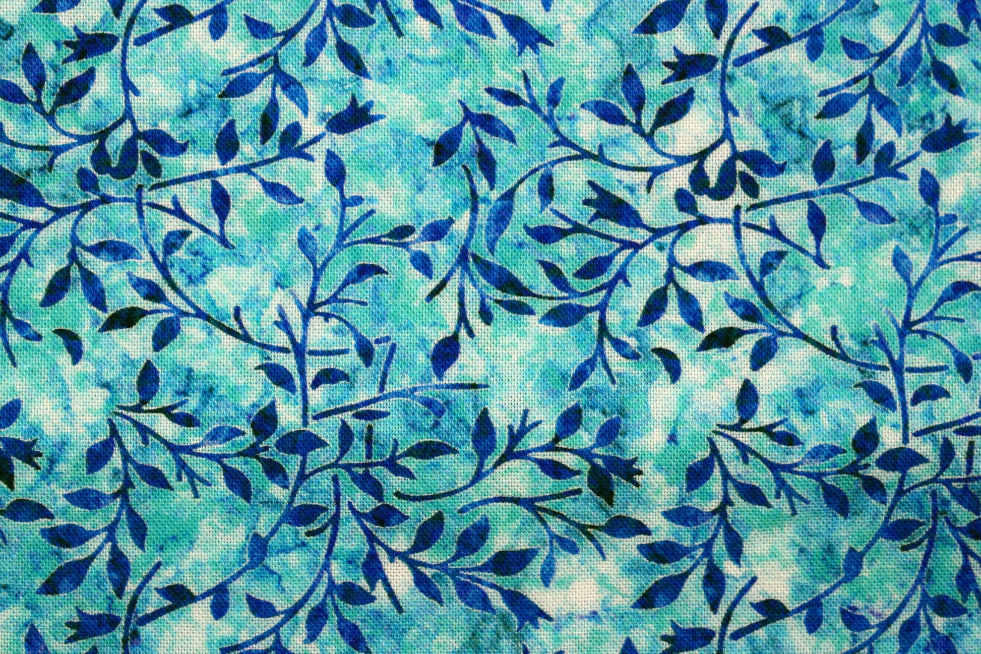Turquoise Vine fabric, Quilting fabric, cotton fabric, quilting treasures, Mystical, Price by the Half Metre The Quilt Sanctuary