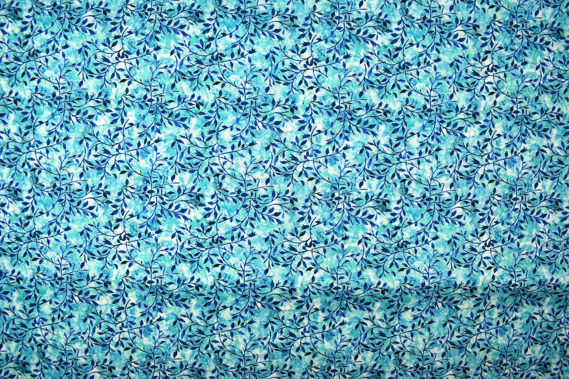 Turquoise Vine fabric, Quilting fabric, cotton fabric, quilting treasures, Mystical, Price by the Half Metre The Quilt Sanctuary