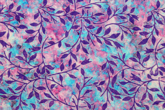 Pink Vine fabric, Quilting fabric, cotton fabric, quilting treasures, Mystical, Price by the Half Metre The Quilt Sanctuary