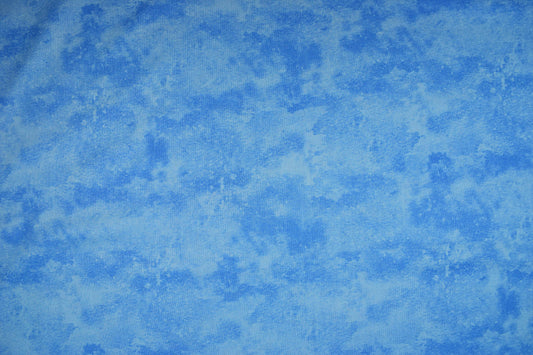 mottled blue fabric, blue marbled fabric, Quilting fabric, cotton fabric, quilt backing fabric, Price by the half Metre The Quilt Sanctuary