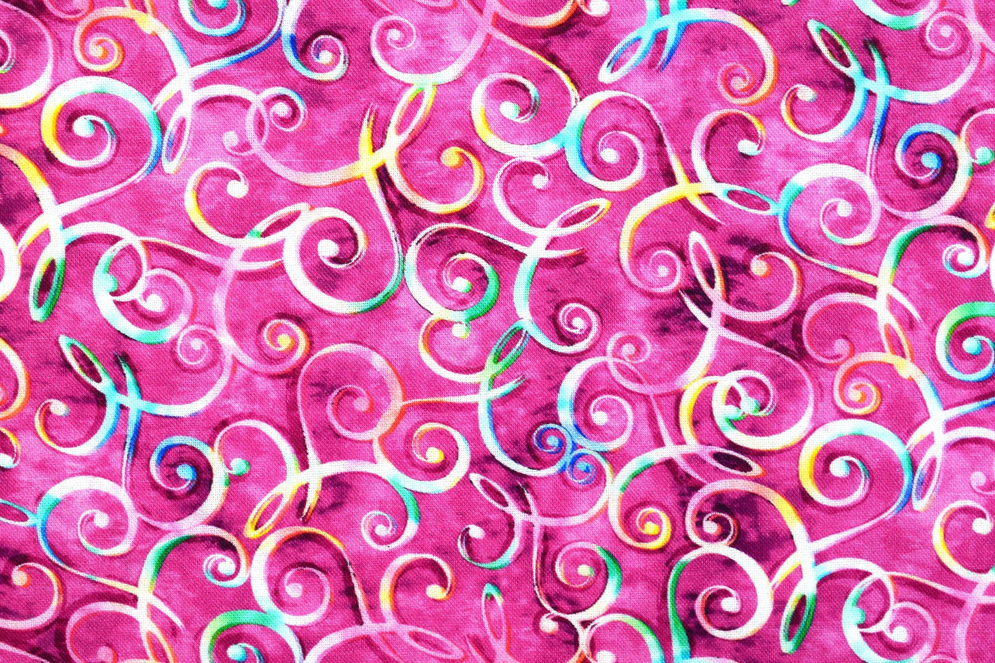 Pink Swirls fabric, Quilting fabric, cotton fabric, quilting treasures, Charlene, Price by the Half Metre The Quilt Sanctuary