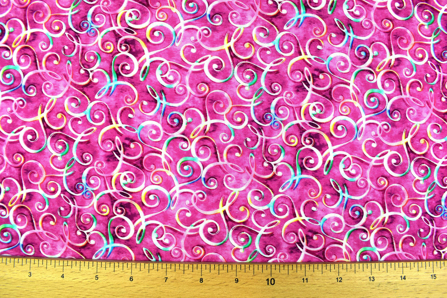 Pink Swirls fabric, Quilting fabric, cotton fabric, quilting treasures, Charlene, Price by the Half Metre The Quilt Sanctuary