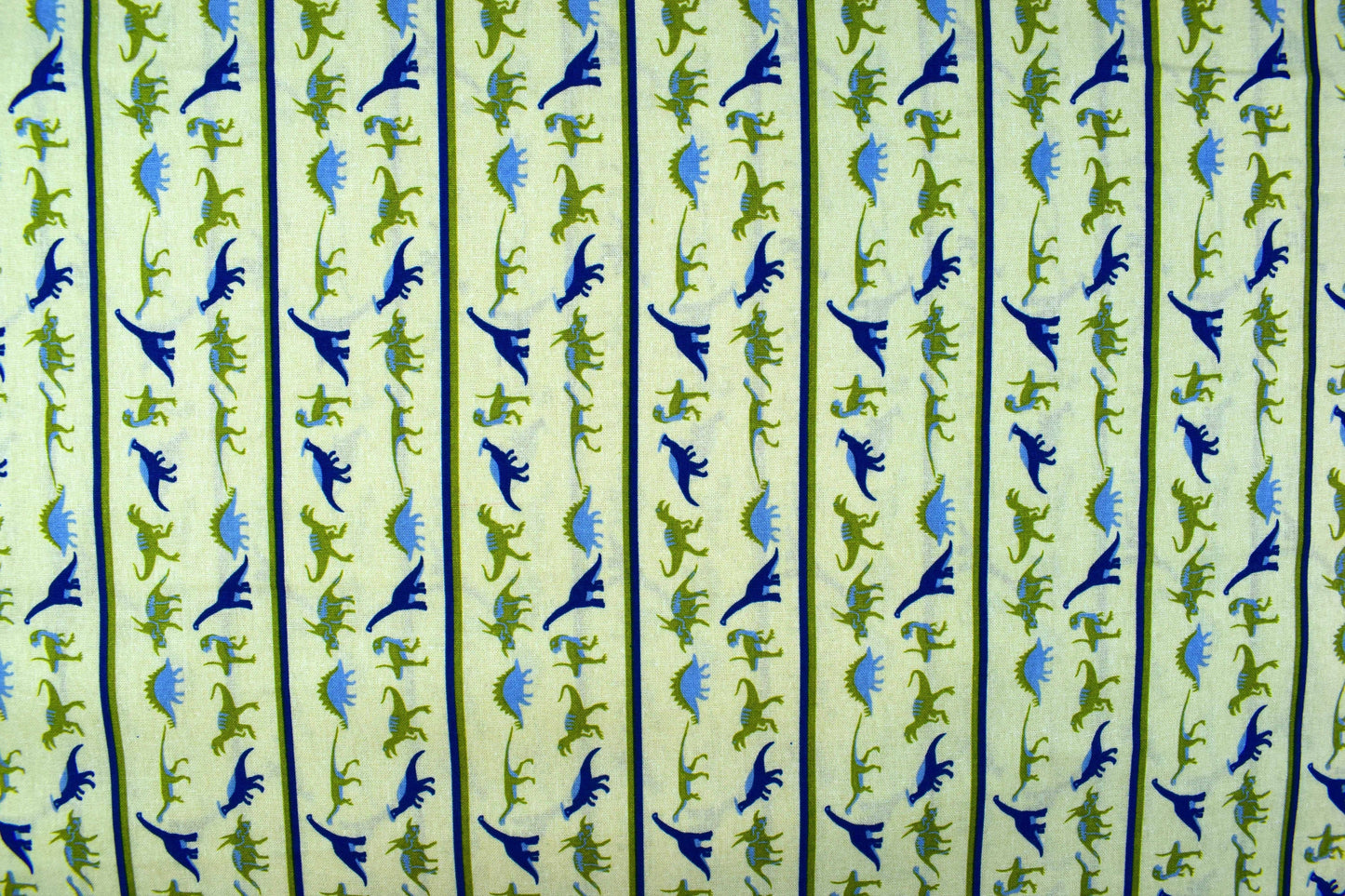 yellow Dinosaur fabric, Quilting fabric, cotton fabric, Childrens fabric - Price by the Half Metre The Quilt Sanctuary