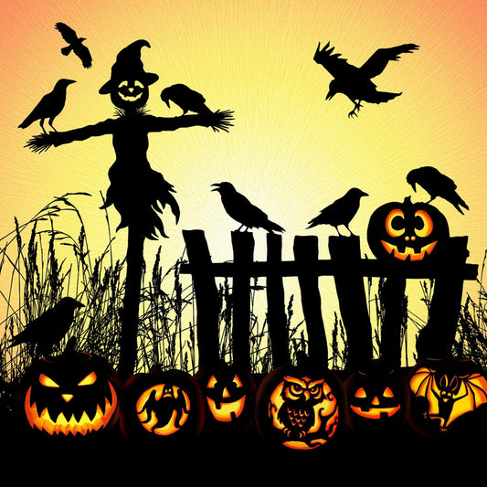 Halloween fabric panel, Quilting panel, pumpkin digital panel, Hoffman fabrics The Quilt Sanctuary
