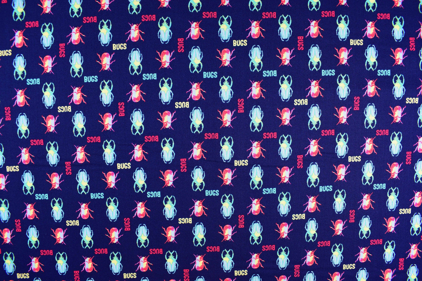 bugs Fabric, cotton quilting fabric, Explore the tropics - Price by the Half Metre The Quilt Sanctuary