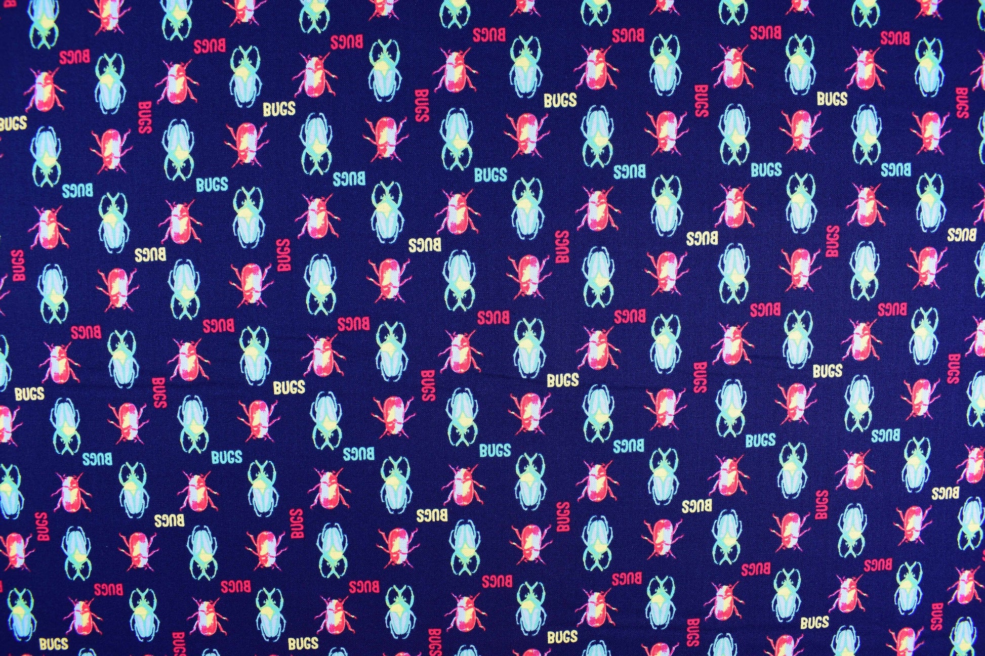 bugs Fabric, cotton quilting fabric, Explore the tropics - Price by the Half Metre The Quilt Sanctuary