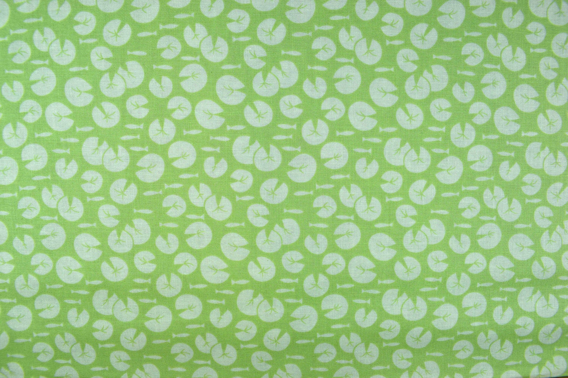 Green Lily pad fabric, quilting fabric, Lily pad by Debbie Shore fabric Price by the Half Metre The Quilt Sanctuary