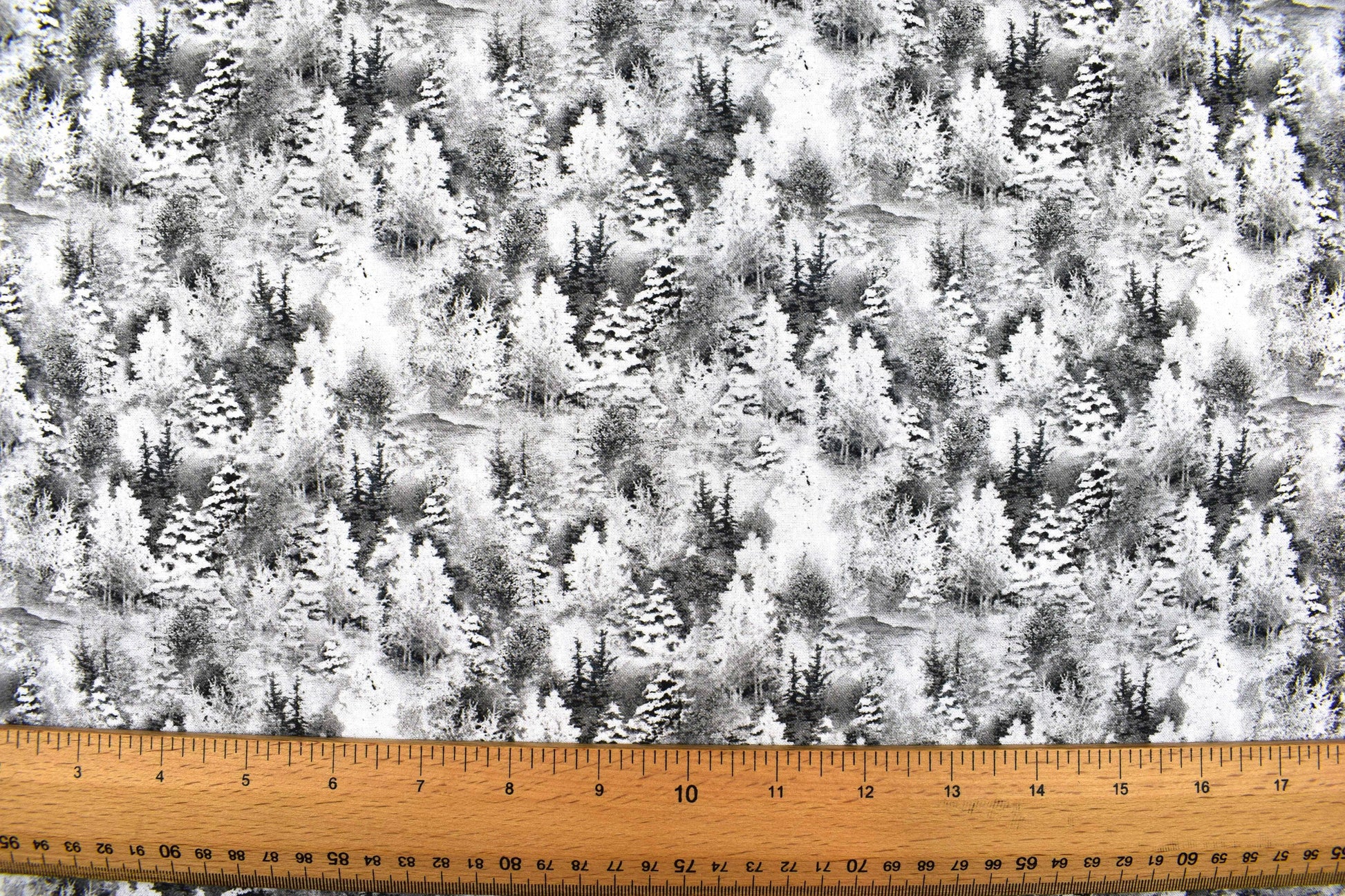 Winter forest fabric, quilting treasures, quilting fabric, Back home for holidays - Price by the Half Metre The Quilt Sanctuary