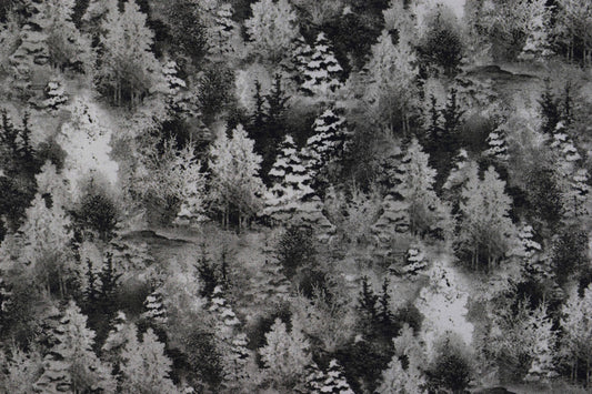 Forest fabric, quilting treasures, quilting fabric, Back home for holidays - Price by the Half Metre The Quilt Sanctuary