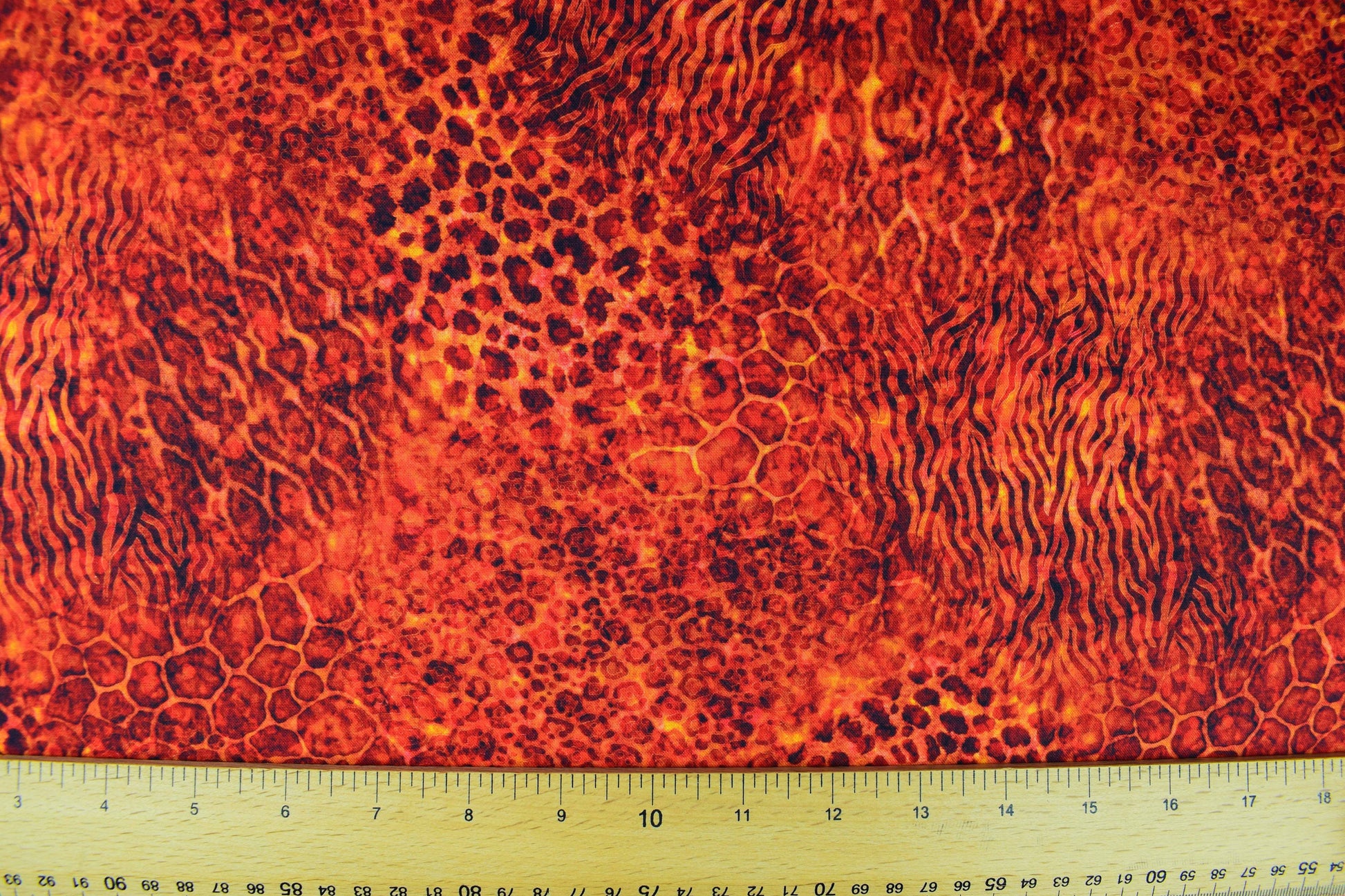 Burnt orange animal print fabric, Quilting fabric, cotton fabric, quilting treasures, Serengeti, Price by the Half Metre The Quilt Sanctuary