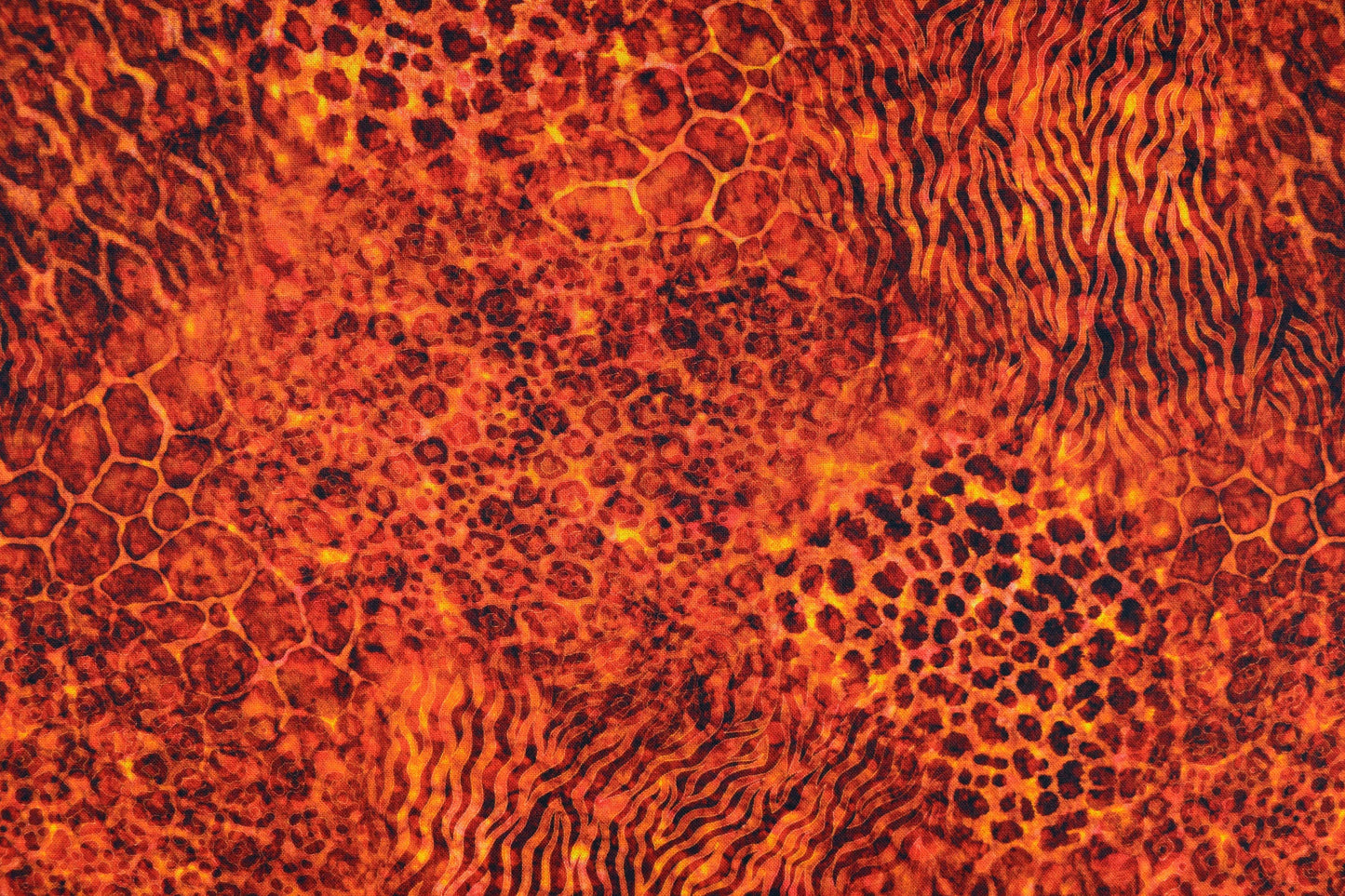 Burnt orange animal print fabric, Quilting fabric, cotton fabric, quilting treasures, Serengeti, Price by the Half Metre The Quilt Sanctuary