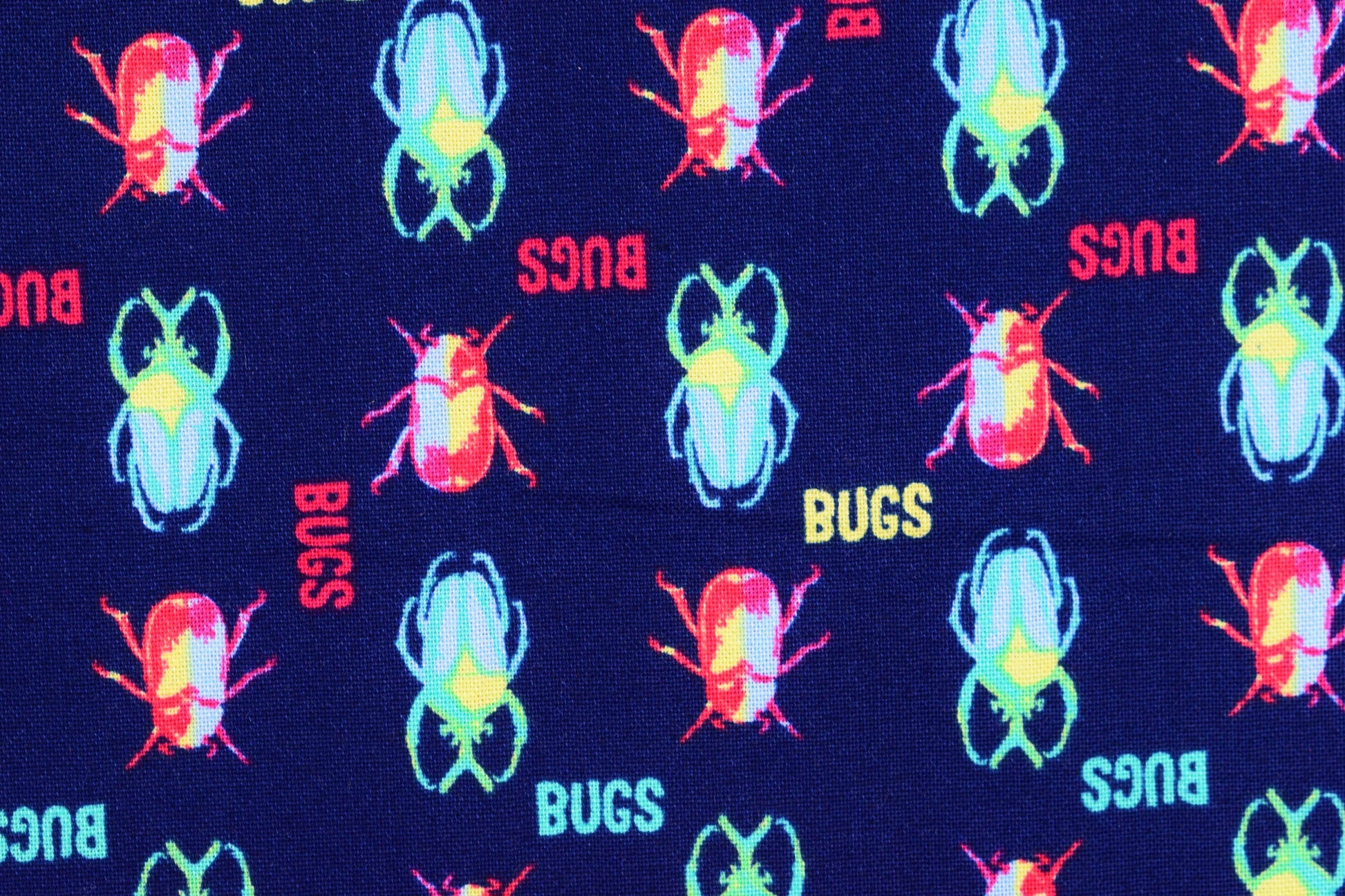 bugs Fabric, cotton quilting fabric, Explore the tropics - Price by the Half Metre The Quilt Sanctuary