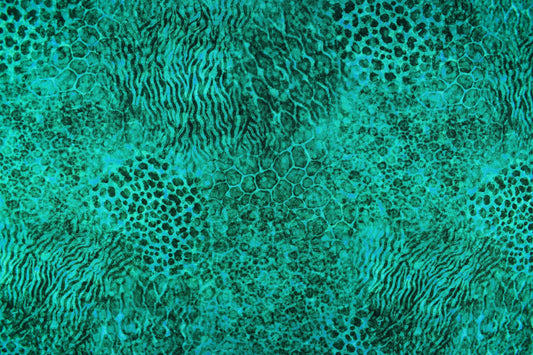 Green Animal print fabric, Quilting fabric, cotton fabric, quilting treasures, Serengeti, Price by the Half Metre The Quilt Sanctuary