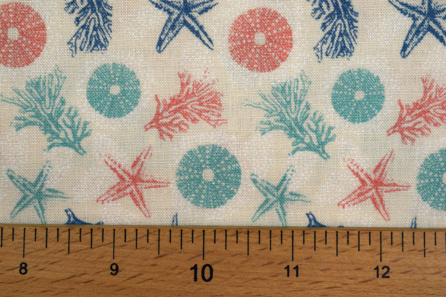Star fish Fabric, cotton quilting fabric, Driftwood - Price by the Half Metre The Quilt Sanctuary