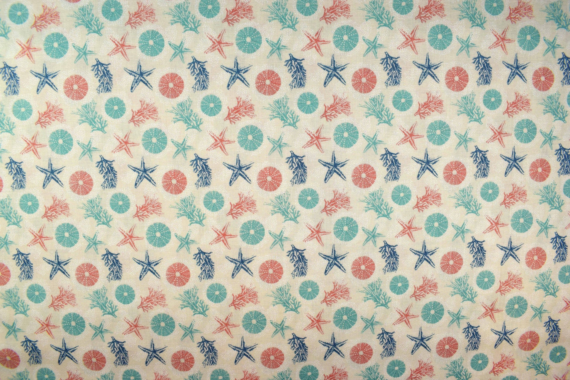 Star fish Fabric, cotton quilting fabric, Driftwood - Price by the Half Metre The Quilt Sanctuary
