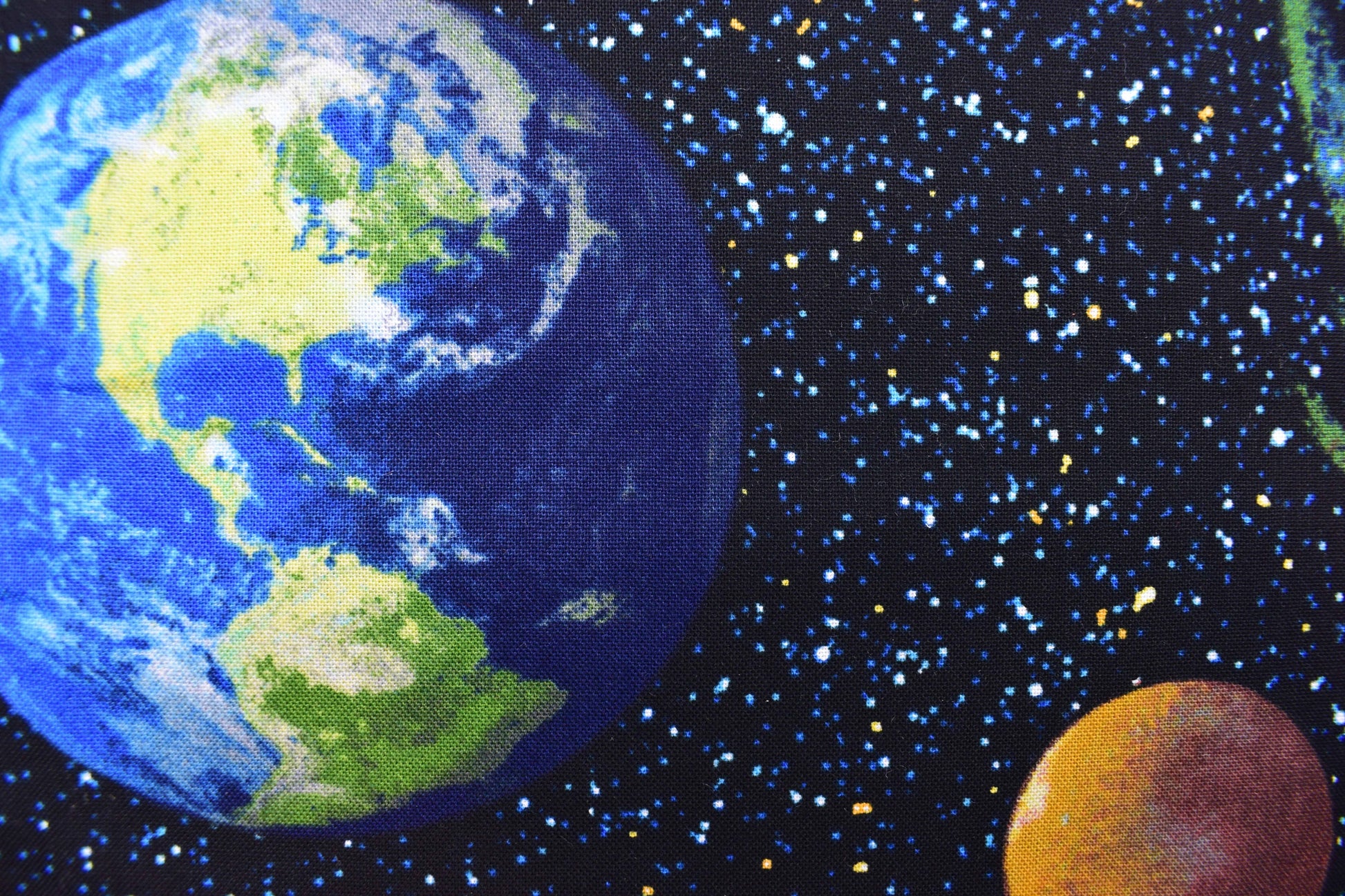 Space fabric, space fabric, Quilting fabric, cotton fabric, planetary mission- Price by the Half Metre The Quilt Sanctuary
