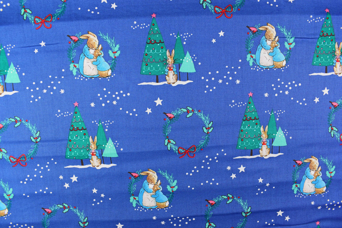 Peter Rabbit Christmas fabric collection, quilting fabric, Peter Rabbit bundle The Quilt Sanctuary