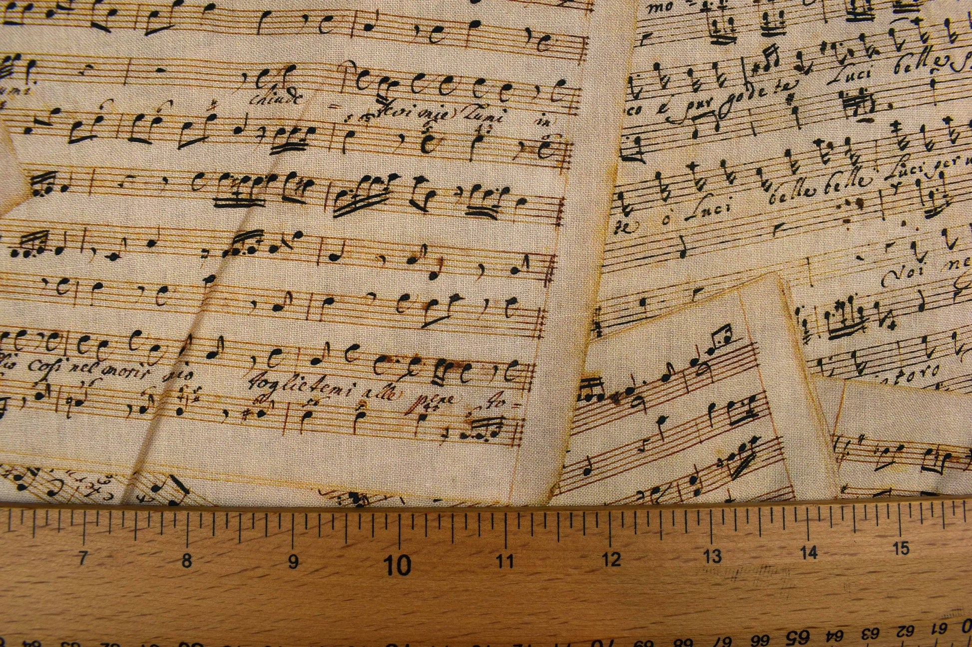 Music Extra wide backing fabric, cotton quilting fabric, price per half metre The Quilt Sanctuary