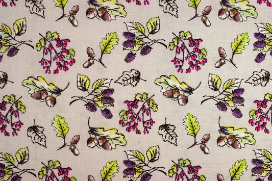 Acorn Fabric, Debbie Shore, Quilting fabric, cotton fabric The Quilt Sanctuary