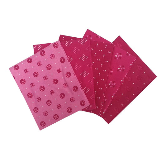 Pink fat Quarter Bundle, pink blender fabric, quilting fabric The Quilt Sanctuary