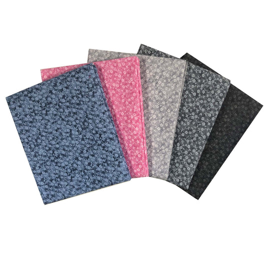 Floral fat Quarter Bundle, floral blenders, quilting fabric The Quilt Sanctuary