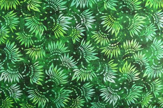 Green Batik Extra wide quilt backing fabric, cotton quilting fabric - price per half metre The Quilt Sanctuary