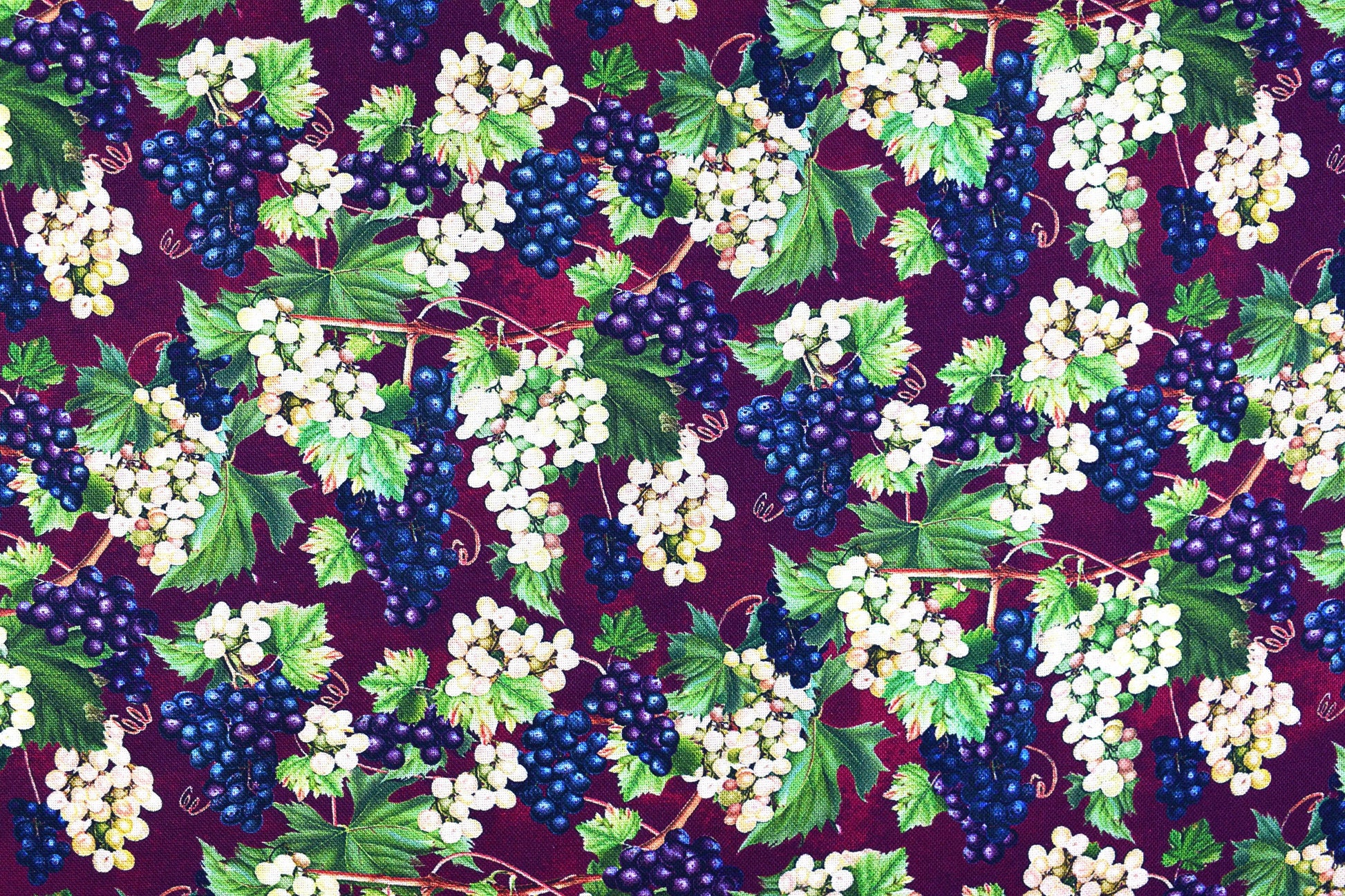 Grapes Fabric, Quilting fabric, cotton fabric, You had me at Wine - Price by the Half Metre The Quilt Sanctuary