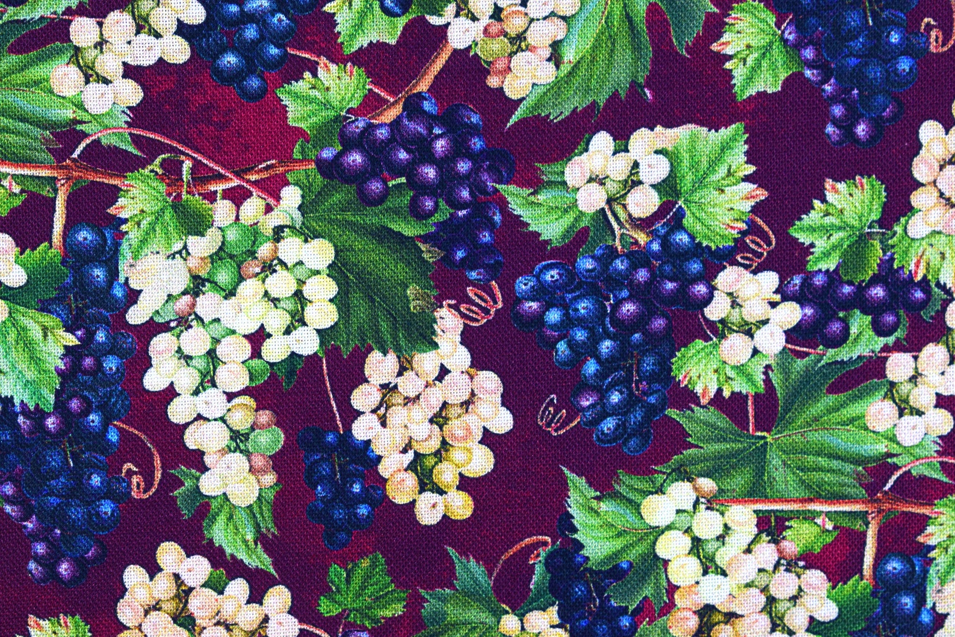 Grapes Fabric, Quilting fabric, cotton fabric, You had me at Wine - Price by the Half Metre The Quilt Sanctuary