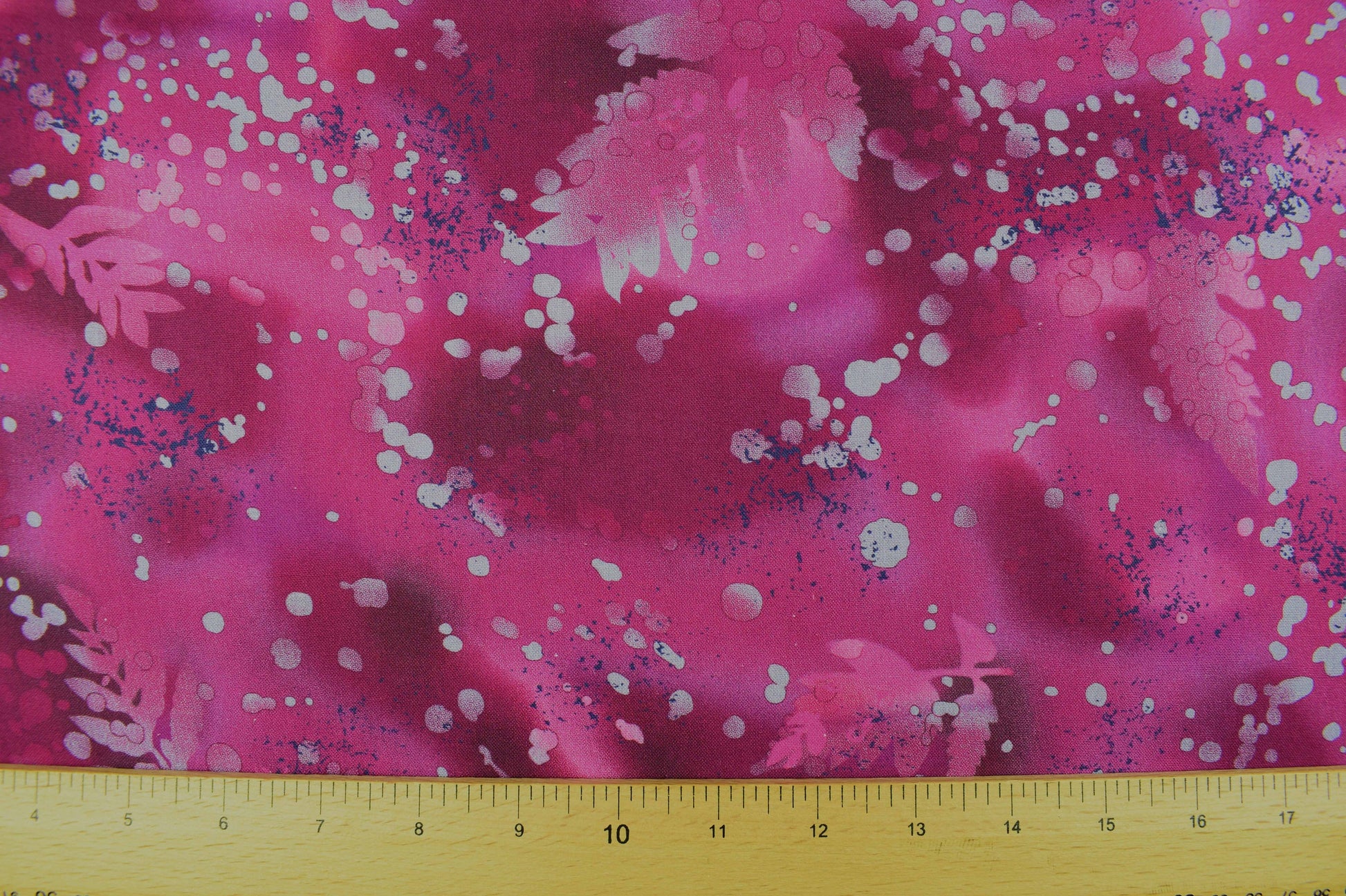 Raspberry Batik Extra wide quilt backing fabric, cotton quilting fabric, Fossil fern - price per half metre The Quilt Sanctuary