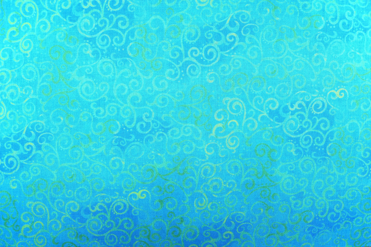 Tonal Aqua Extra wide quilt backing fabric, cotton quilting fabric, Ombre Scrolls, price per half metre The Quilt Sanctuary