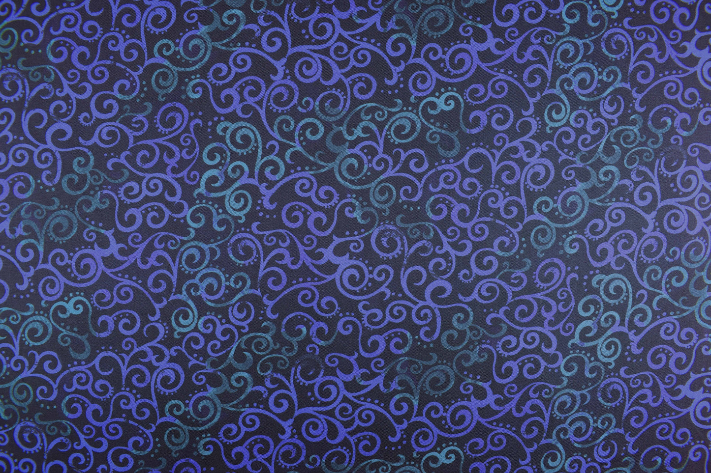 Tonal Navy Extra wide quilt backing fabric, cotton quilting fabric, Ombre Scrolls, price per half metre The Quilt Sanctuary