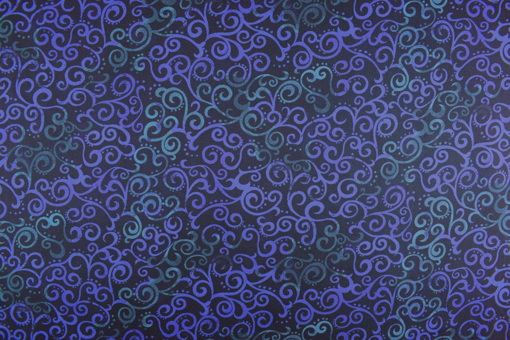 Tonal Navy Extra wide quilt backing fabric, cotton quilting fabric, Ombre Scrolls, price per half metre The Quilt Sanctuary