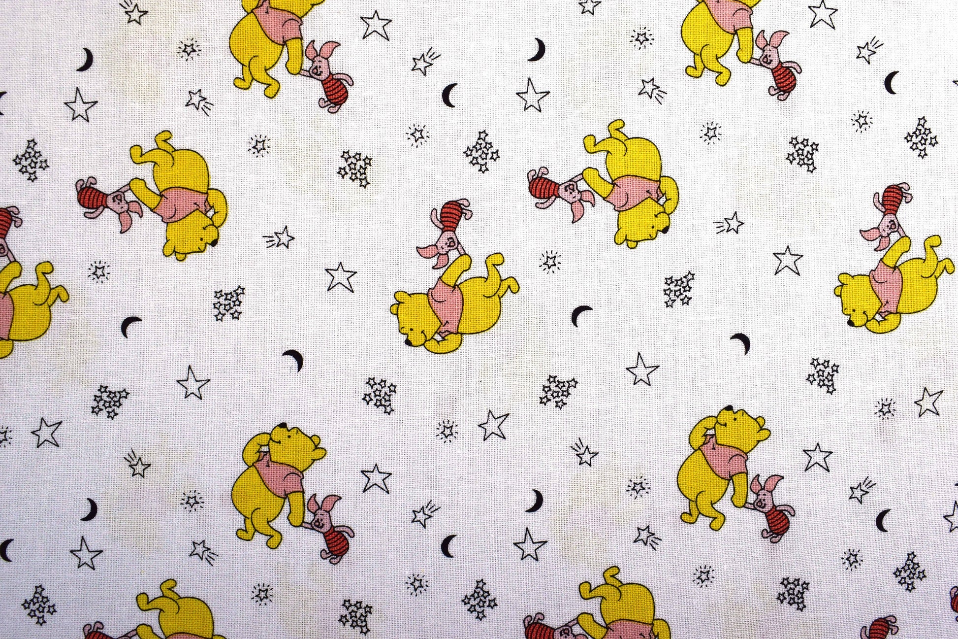 Disney Winnie the pooh and Piglet Quilting Fabric, Cotton Fabric - Price by the Half Metre The Quilt Sanctuary