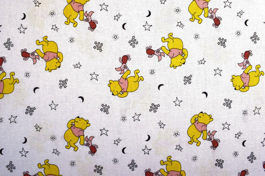 Disney Winnie the pooh and Piglet Quilting Fabric, Cotton Fabric - Price by the Half Metre The Quilt Sanctuary