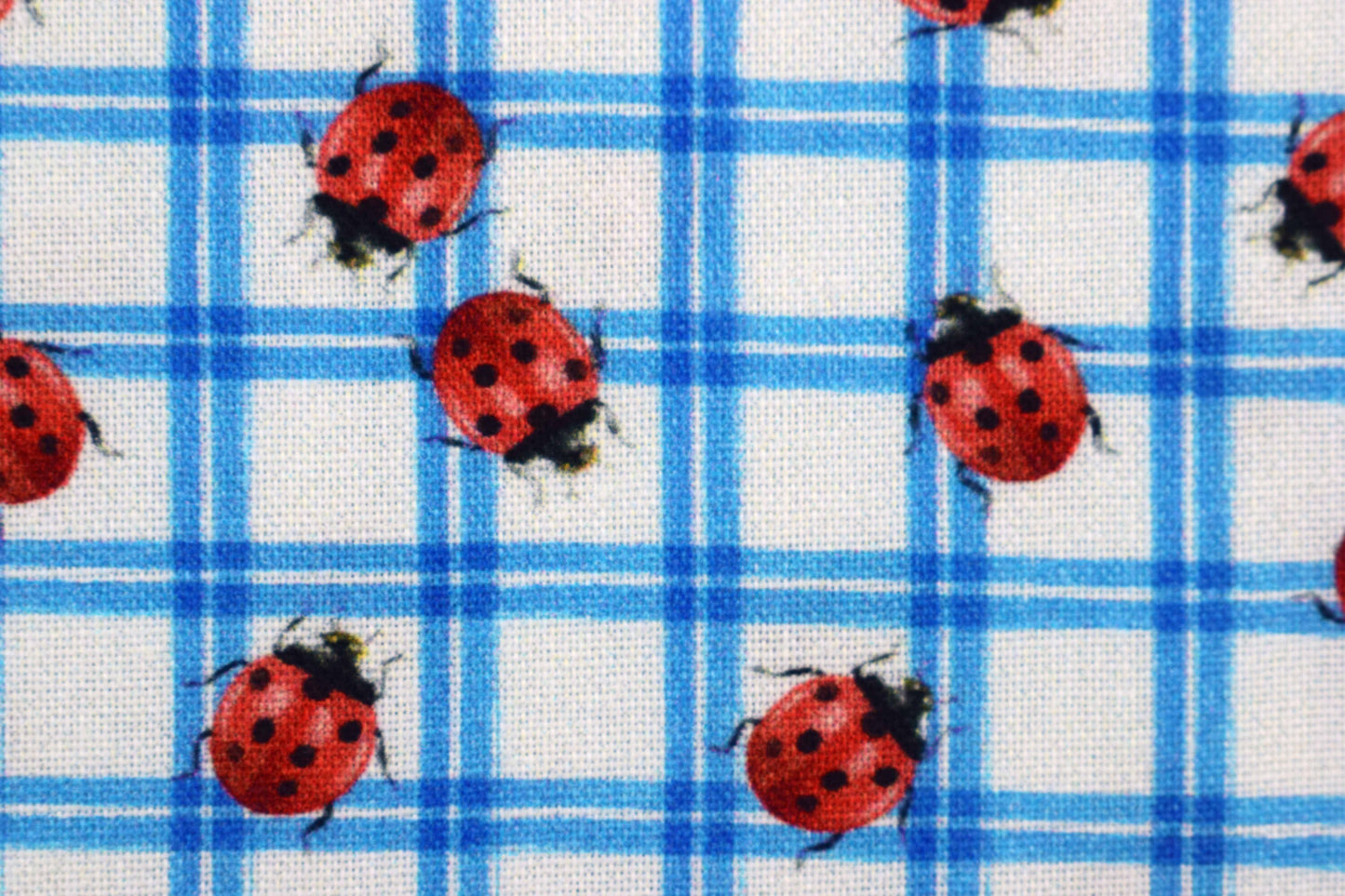 ladybird fabric , Quilting fabric, cotton fabric, Wildflower farm - Price by the Half Metre The Quilt Sanctuary