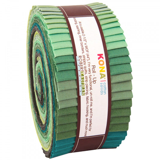 Kona jelly roll, Quilting fabric, Kona Roll ups Spring Meadow Palette RU-443-40 The Quilt Sanctuary